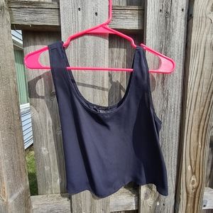 Flowy sleeveless crop top size small